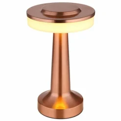 Luminaires Globo Lighting CHLOEY Lampe à poser LED Cuivre, Blanc, 1 lumière* Éclairage Led