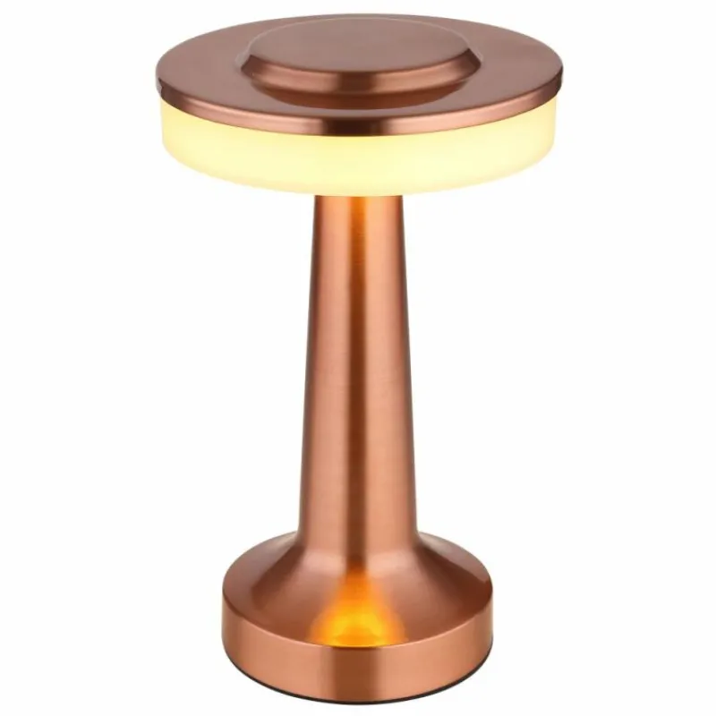 Luminaires Globo Lighting CHLOEY Lampe à poser LED Cuivre, Blanc, 1 lumière* Éclairage Led