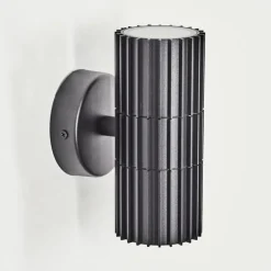 hofstein Cidral Lampe murale d´extérieur, Luminaire Up & Down Noir, 2 lumières