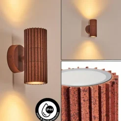 hofstein Cidral Lampe murale d´extérieur, Luminaire Up & Down Rouille, 2 lumières