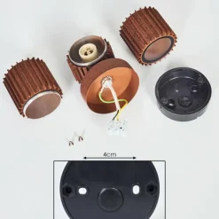 hofstein Cidral Lampe murale d´extérieur, Luminaire Up & Down Rouille, 2 lumières