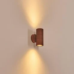 hofstein Cidral Lampe murale d´extérieur, Luminaire Up & Down Rouille, 2 lumières