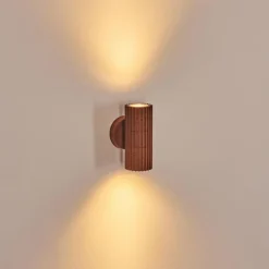 hofstein Cidral Lampe murale d´extérieur, Luminaire Up & Down Rouille, 2 lumières