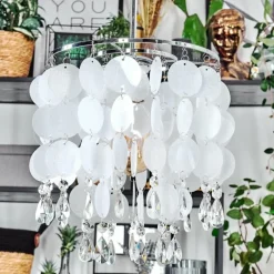 Luminaires Antiques-hofstein Ciora Suspension, Suspension Chrome, 1 lumière