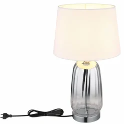 Luminaires Globo Lighting Classy Lampe à poser Chrome, Argenté, 1 lumière