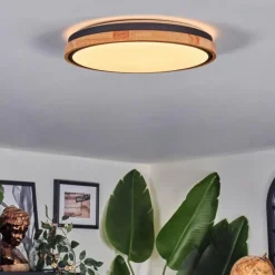 hofstein Coentral Plafonnier, Panel LED Blanc, 1 lumière, Télécommandes