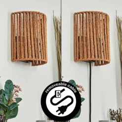 Luminaires Scandinaves-hofstein Colmeal Luminaire Up & Down, Applique murale Noir, 1 lumière