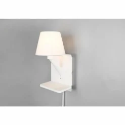 Lampes En Tissu-Luminaires Trio Comfort Applique murale Blanc, 1 lumière