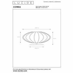 Luminaires Lucide CORINA Lampe à poser Beige, 1 lumière* Lampes À Poser