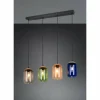 Luminaires Trio Cork Suspension Noir, 4 lumières