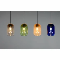 Luminaires Trio Cork Suspension Noir, 4 lumières