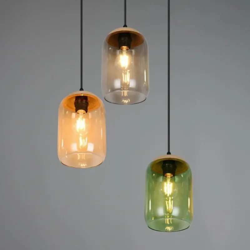 Luminaires Trio Cork Suspension Multicolore, 3 lumières