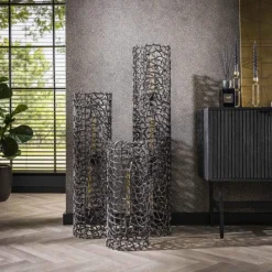 hofstein Cortecega Lampadaire Noir, 3 lumières* Lampadaires Et Lampes Sur Pied