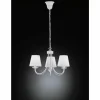 Lampes En Tissu-Luminaires Trio Cortez Lustre Blanc, 3 lumières