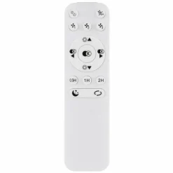 Luminaires Globo Lighting Corusso Ventilateur de plafond lumineux LED Chrome, 1 lumière, Télécommandes