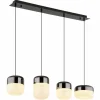 Luminaires Globo Lighting Cristallica Suspension LED Anthracite, 1 lumière