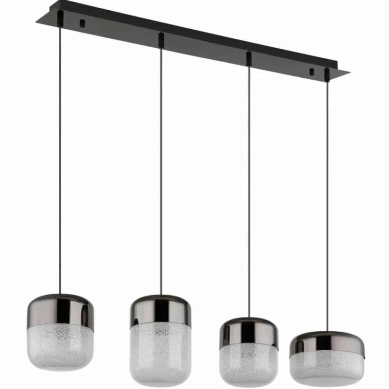 Luminaires Globo Lighting Cristallica Suspension LED Anthracite, 1 lumière
