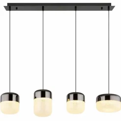 Luminaires Globo Lighting Cristallica Suspension LED Anthracite, 1 lumière