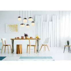 Luminaires Globo Lighting Cristallica Suspension LED Anthracite, 1 lumière