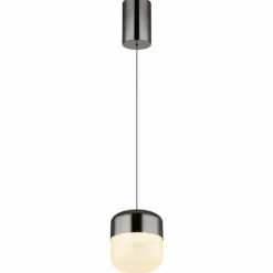 Luminaires Globo Lighting Cristallica Suspension LED Anthracite, 1 lumière