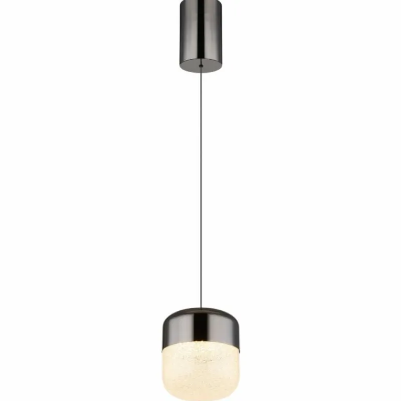 Luminaires Globo Lighting Cristallica Suspension LED Anthracite, 1 lumière