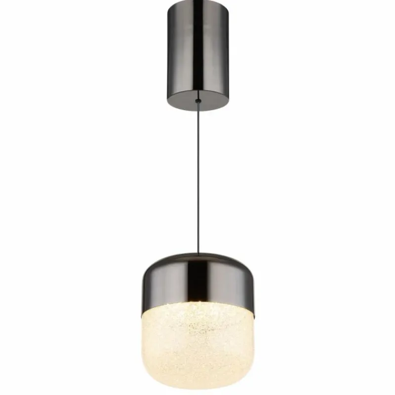 Luminaires Globo Lighting Cristallica Suspension LED Anthracite, 1 lumière