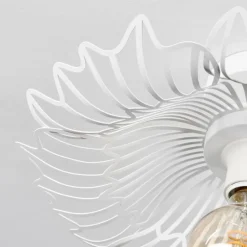 Luminaires Rustiques-hofstein Cristelo Plafonnier Blanc, 1 lumière