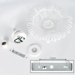 Luminaires Rustiques-hofstein Cristelo Plafonnier Blanc, 1 lumière