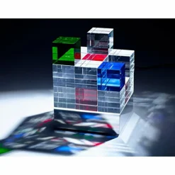 Luminaires Tecnolumen Cubelight Tecnolumen Lampe à poser LED Multicolore, Clair, 1 lumière