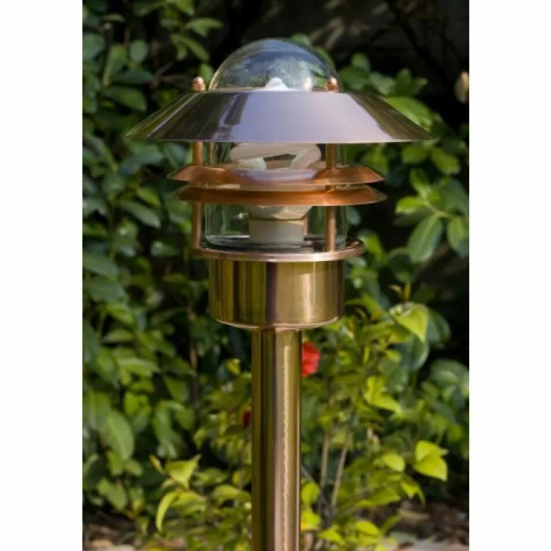 Luminaires Nordlux Cuivre Nordlux Stehleuchte Blokhus Cuivre, Transparent, 1 lumière