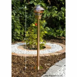 Luminaires Nordlux Cuivre Nordlux Stehleuchte Blokhus Cuivre, Transparent, 1 lumière