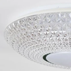 hofstein Curin Plafonnier LED Blanc, 1 lumière, Télécommandes