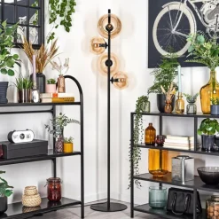 hofstein Dagan Lampadaire Ambre, 4 lumières