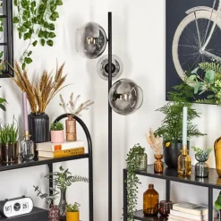 Suspension Verre Fumé-hofstein Dagan Lampadaire Clair, Fumé, 3 lumières