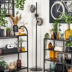 Suspension Verre Fumé-hofstein Dagan Lampadaire Clair, Fumé, 3 lumières