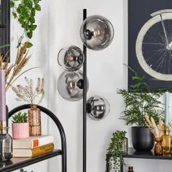 hofstein Dagan Lampadaire Clair, Fumé, 4 lumières