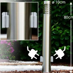 hofstein Dakar Eclairage de chemin Acier inoxydable, 1 lumière