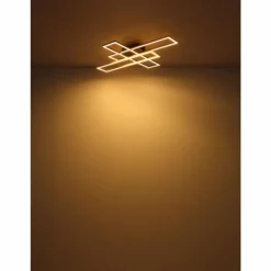 Lampes Dorées-Luminaires Globo Lighting Dakari Plafonnier LED Noir, 1 lumière