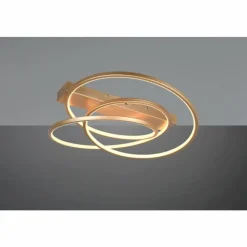 Lampes Dorées-Luminaires Trio Darvin Plafonnier LED Or, 1 lumière