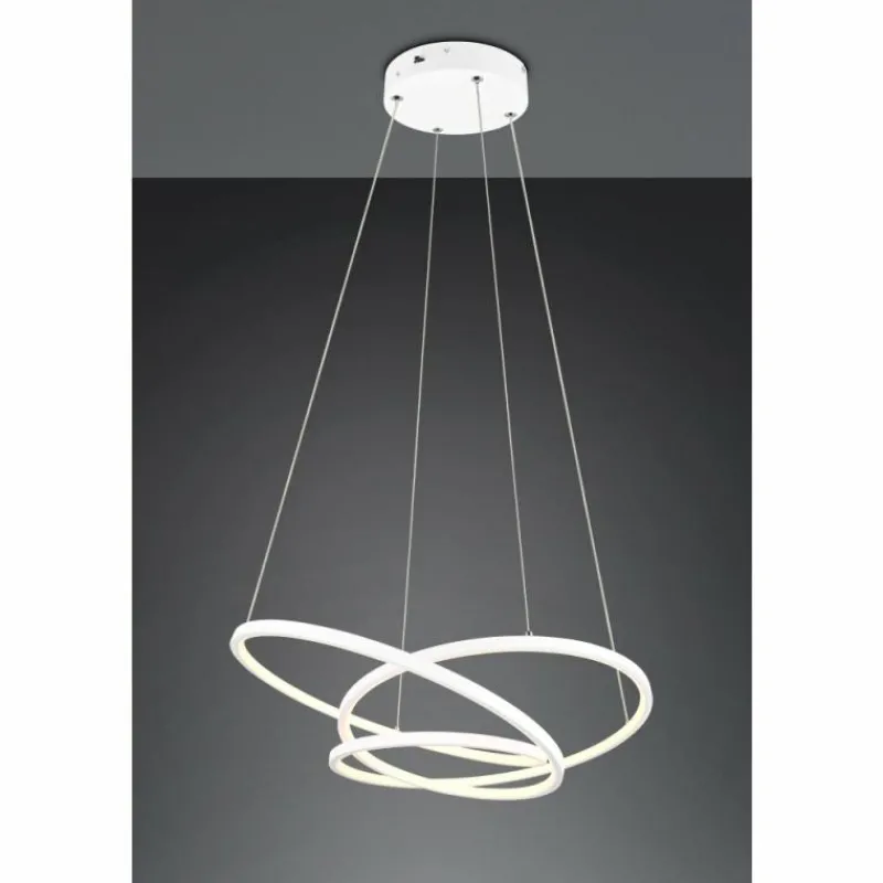 Luminaires Trio Darvin Suspension LED Blanc, 1 lumière* Éclairage Led