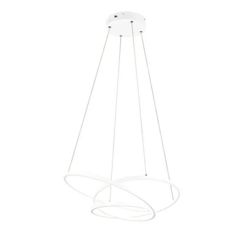 Luminaires Trio Darvin Suspension LED Blanc, 1 lumière* Éclairage Led