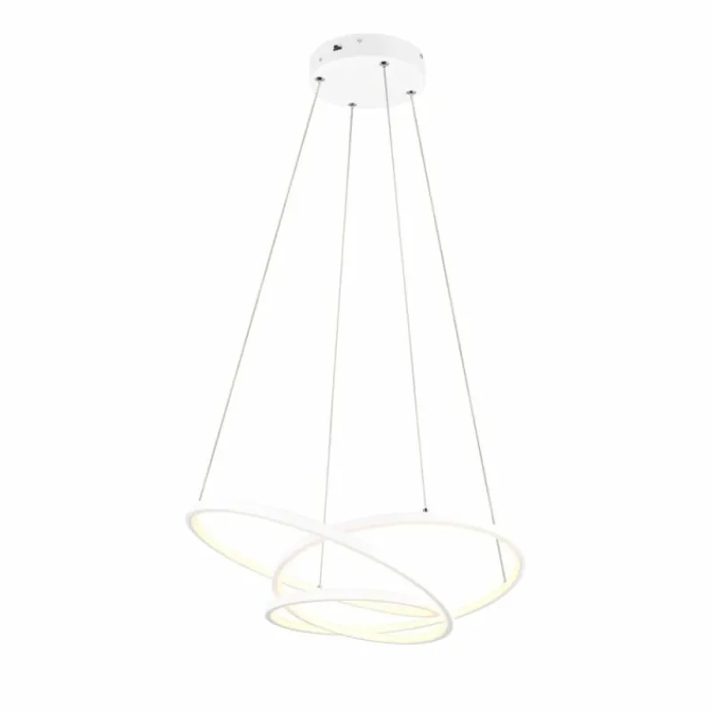 Luminaires Trio Darvin Suspension LED Blanc, 1 lumière* Éclairage Led