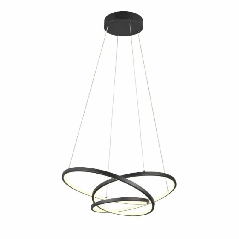 Luminaires Trio Darvin Suspension LED Noir, 1 lumière* Éclairage Led