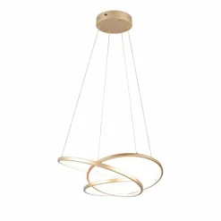 Lampes Dorées-Luminaires Trio Darvin Suspension LED Or, 1 lumière