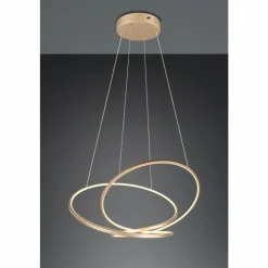 Lampes Dorées-Luminaires Trio Darvin Suspension LED Or, 1 lumière