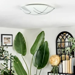 hofstein Davin Plafonnier Blanc, 1 lumière