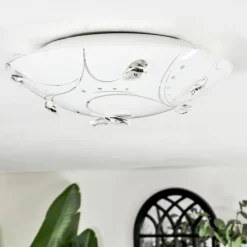 hofstein Davin Plafonnier LED Blanc, 1 lumière