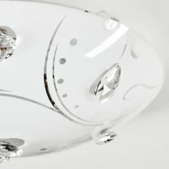 hofstein Davin Plafonnier LED Blanc, 1 lumière