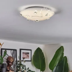 hofstein Davin Plafonnier LED Blanc, 1 lumière