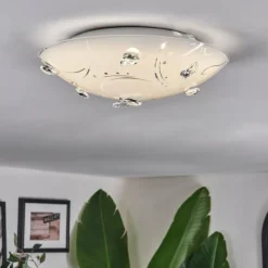 hofstein Davin Plafonnier LED Blanc, 1 lumière